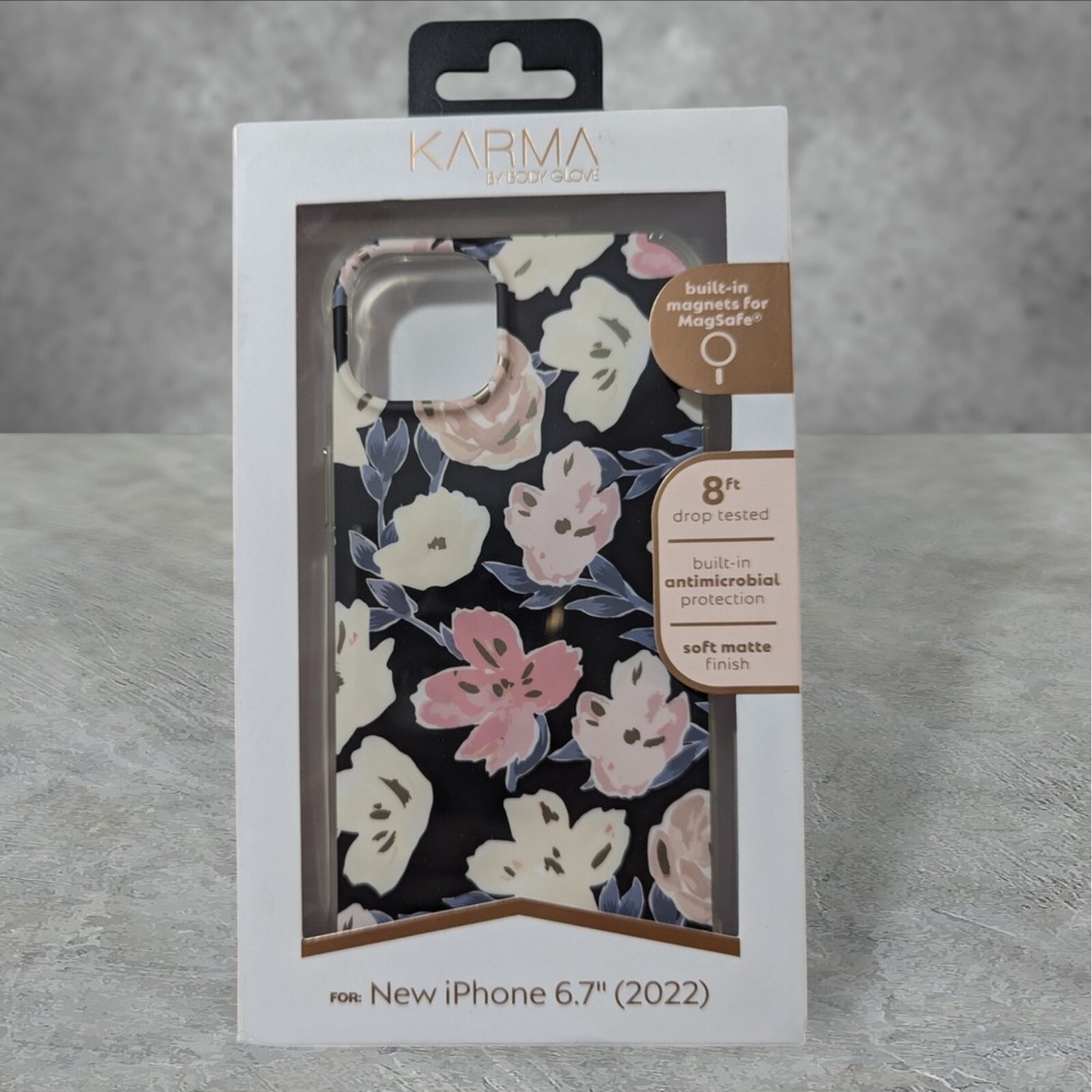 Karma by Body Glove MagSafe Case For Apple iPhone 6.7 2022 (14 Plus) Floral A7